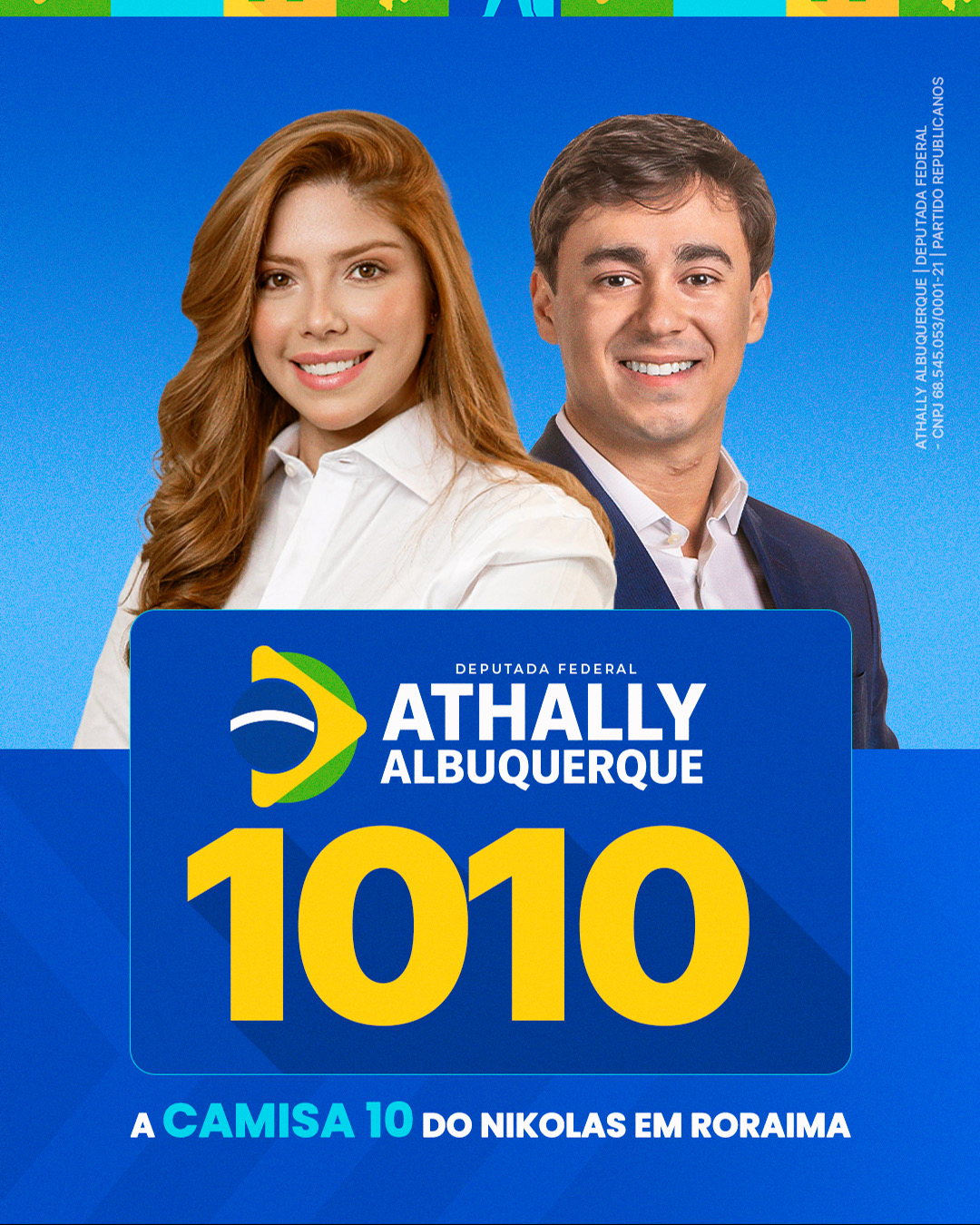 Athally Albuquerque ao lado de Nikolas Ferreira